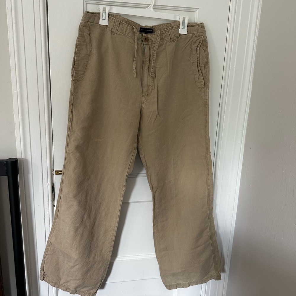 Banana Republic Tan Chinos Relaxed Fit